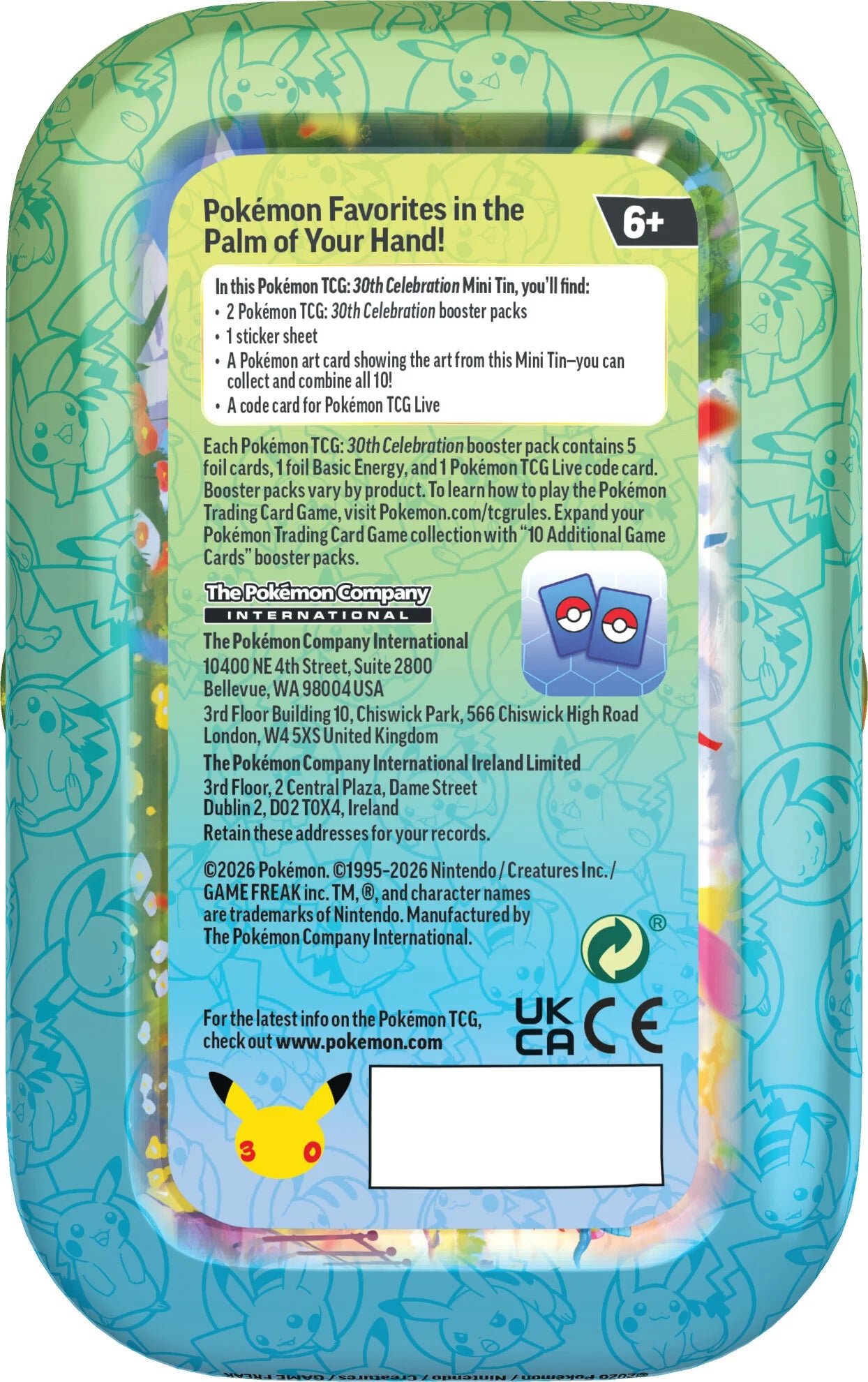 30th Celebration Mini Tin