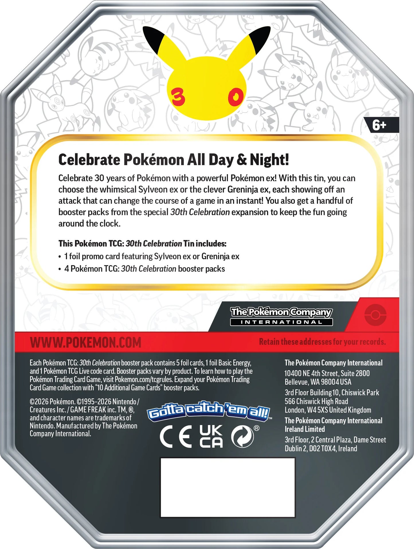 30th Celebration Tin - Sylveon ex